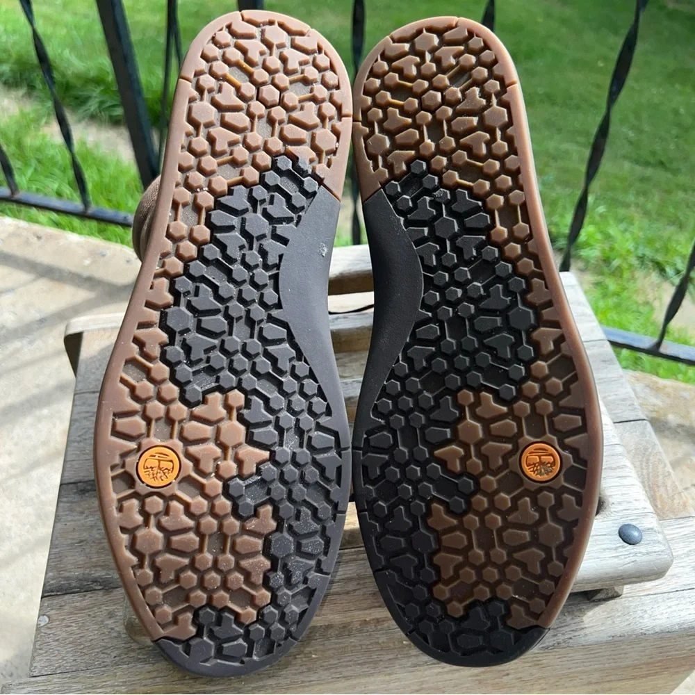 Timberland Mens Size 10 Davis Square Roll Top Mid Brown Chukka Boots #A2K9R